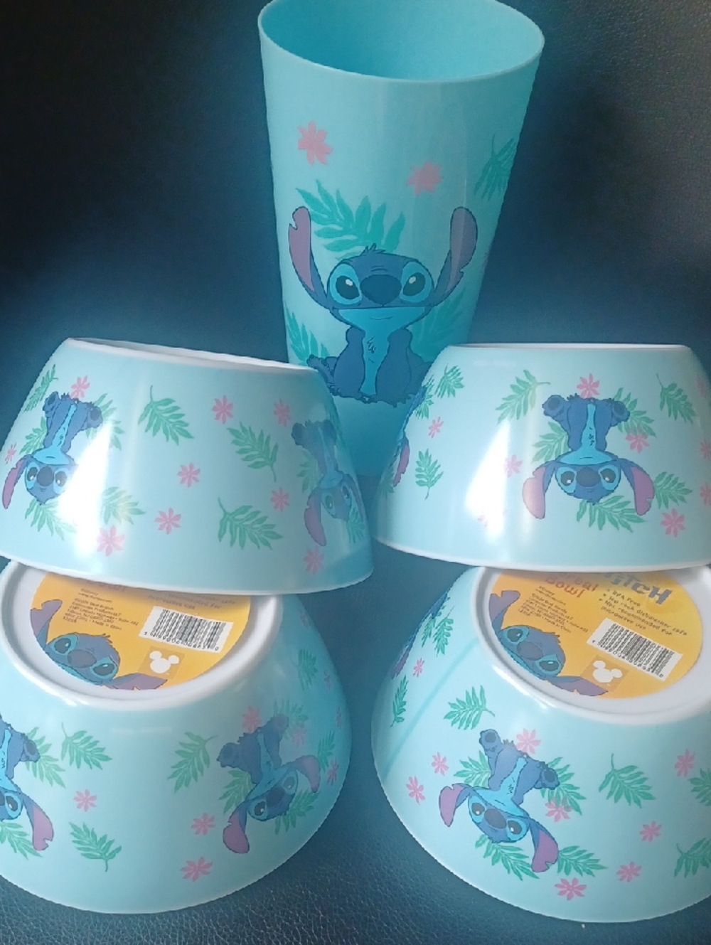 DISNEY STITCH 5 PCS.KIDS DINNERWARE SET NEW